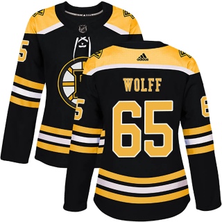 Women's Nick Wolff Boston Bruins Adidas Home Jersey - Authentic Black