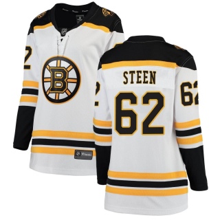 Women's Oskar Steen Boston Bruins Fanatics Branded Away Jersey - Breakaway White