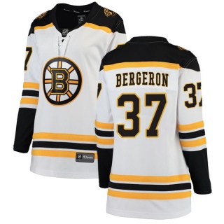 Women's Patrice Bergeron Boston Bruins Fanatics Branded Away Jersey - Breakaway White