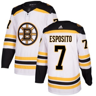 Women's Phil Esposito Boston Bruins Adidas Away Jersey - Authentic White