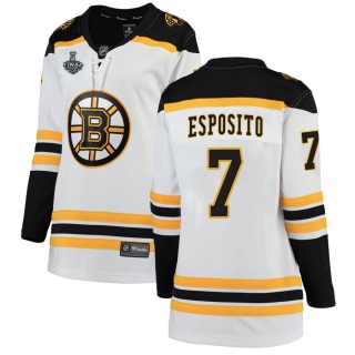 Women's Phil Esposito Boston Bruins Fanatics Branded Away 2019 Stanley Cup Final Bound Jersey - Breakaway White