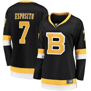 Women's Phil Esposito Boston Bruins Fanatics Branded Breakaway Alternate Jersey - Premier Black