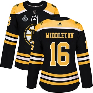 Women's Rick Middleton Boston Bruins Adidas Home 2019 Stanley Cup Final Bound Jersey - Authentic Black