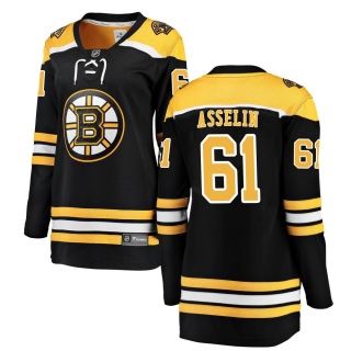 Women's Samuel Asselin Boston Bruins Fanatics Branded Home Jersey - Breakaway Black
