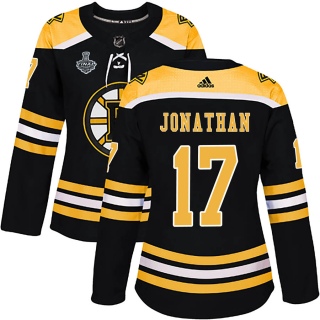 Women's Stan Jonathan Boston Bruins Adidas Home 2019 Stanley Cup Final Bound Jersey - Authentic Black