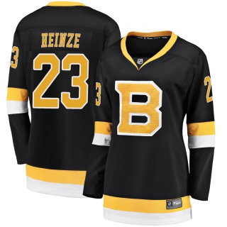 Women's Steve Heinze Boston Bruins Fanatics Branded Breakaway Alternate Jersey - Premier Black