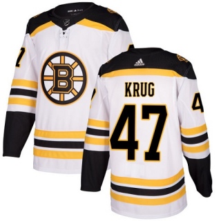 Women's Torey Krug Boston Bruins Adidas Away Jersey - Authentic White