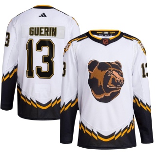 Youth Bill Guerin Boston Bruins Adidas Reverse Retro 2.0 Jersey - Authentic White