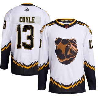 Youth Charlie Coyle Boston Bruins Adidas Reverse Retro 2.0 Jersey - Authentic White