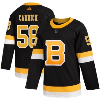 Youth Connor Carrick Boston Bruins Adidas Alternate Jersey - Authentic Black