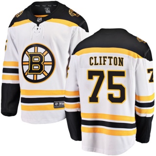 Youth Connor Clifton Boston Bruins Fanatics Branded Away Jersey - Breakaway White