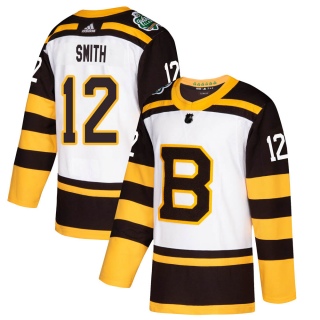 Youth Craig Smith Boston Bruins Adidas 2019 Winter Classic Jersey - Authentic White