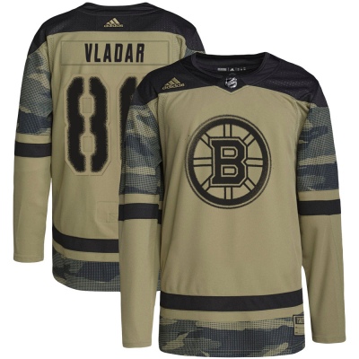 Youth Daniel Vladar Boston Bruins Adidas Military Appreciation Practice Jersey - Authentic Camo