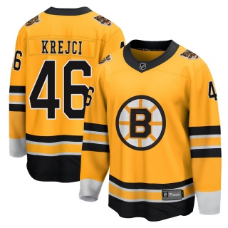 Youth David Krejci Boston Bruins Fanatics Branded 2020/21 Special Edition Jersey - Breakaway Gold