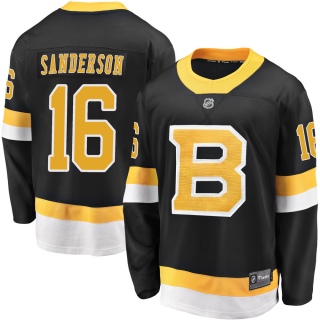 Youth Derek Sanderson Boston Bruins Fanatics Branded Breakaway Alternate Jersey - Premier Black
