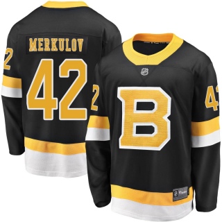 Youth Georgii Merkulov Boston Bruins Fanatics Branded Breakaway Alternate Jersey - Premier Black