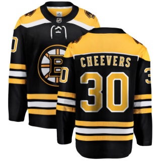 Youth Gerry Cheevers Boston Bruins Fanatics Branded Home Jersey - Breakaway Black
