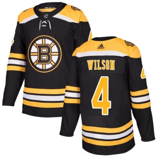 Youth Jacob Wilson Boston Bruins Adidas Home Jersey - Authentic Black