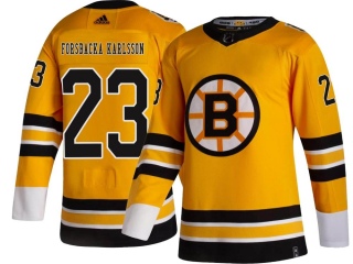 Youth Jakob Forsbacka Karlsson Boston Bruins Adidas 2020/21 Special Edition Jersey - Breakaway Gold