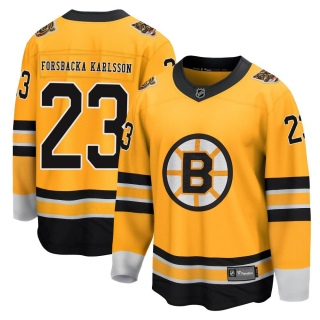 Youth Jakob Forsbacka Karlsson Boston Bruins Fanatics Branded 2020/21 Special Edition Jersey - Breakaway Gold