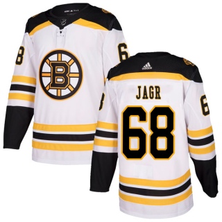 Youth Jaromir Jagr Boston Bruins Adidas Away Jersey - Authentic White