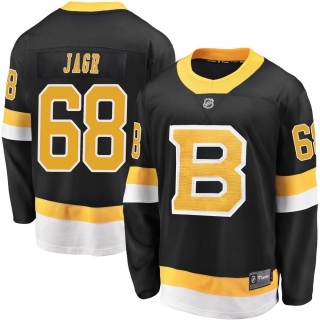 Youth Jaromir Jagr Boston Bruins Fanatics Branded Breakaway Alternate Jersey - Premier Black