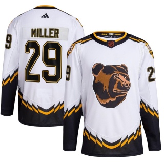 Youth Jay Miller Boston Bruins Adidas Reverse Retro 2.0 Jersey - Authentic White