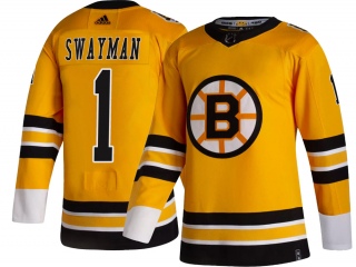 Youth Jeremy Swayman Boston Bruins Adidas 2020/21 Special Edition Jersey - Breakaway Gold