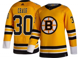 Youth Jim Craig Boston Bruins Adidas 2020/21 Special Edition Jersey - Breakaway Gold