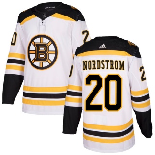 Youth Joakim Nordstrom Boston Bruins Adidas Away Jersey - Authentic White