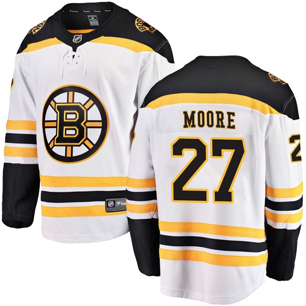 Youth John Moore Boston Bruins Fanatics 