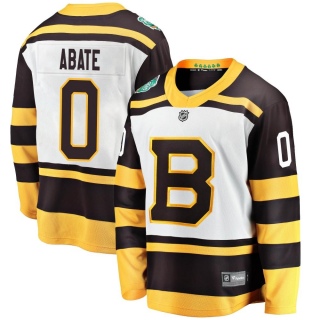 Youth Joseph Abate Boston Bruins Fanatics Branded 2019 Winter Classic Jersey - Breakaway White