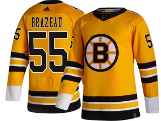 Youth Justin Brazeau Boston Bruins Adidas 2020/21 Special Edition Jersey - Breakaway Gold