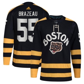 Youth Justin Brazeau Boston Bruins Adidas 2023 Winter Classic Jersey - Authentic Black
