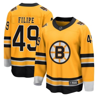 Youth Matt Filipe Boston Bruins Fanatics Branded 2020/21 Special Edition Jersey - Breakaway Gold