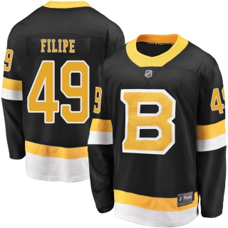 Youth Matt Filipe Boston Bruins Fanatics Branded Breakaway Alternate Jersey - Premier Black