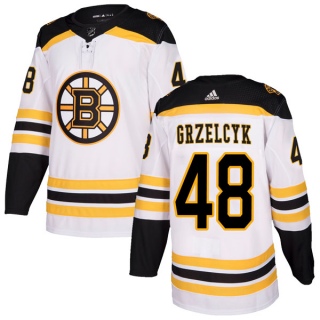 Youth Matt Grzelcyk Boston Bruins Adidas Away Jersey - Authentic White