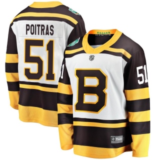 Youth Matthew Poitras Boston Bruins Fanatics Branded 2019 Winter Classic Jersey - Breakaway White