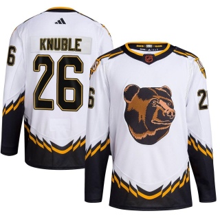 Youth Mike Knuble Boston Bruins Adidas Reverse Retro 2.0 Jersey - Authentic White