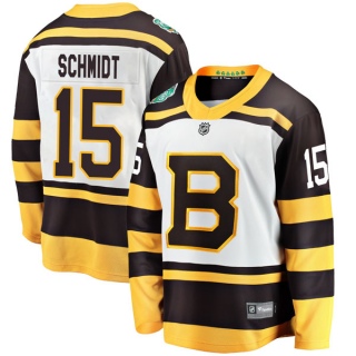 Youth Milt Schmidt Boston Bruins Fanatics Branded 2019 Winter Classic Jersey - Breakaway White
