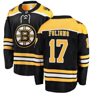 Youth Nick Foligno Boston Bruins Fanatics Branded Home Jersey - Breakaway Black