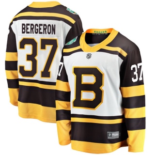 Youth Patrice Bergeron Boston Bruins Fanatics Branded 2019 Winter Classic Jersey - Breakaway White