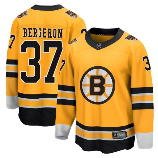 Youth Patrice Bergeron Boston Bruins Fanatics Branded 2020/21 Special Edition Jersey - Breakaway Gold