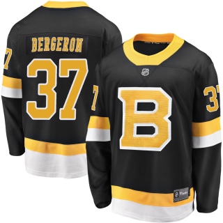 Youth Patrice Bergeron Boston Bruins Fanatics Branded Breakaway Alternate Jersey - Premier Black