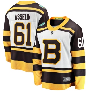 Youth Samuel Asselin Boston Bruins Fanatics Branded 2019 Winter Classic Jersey - Breakaway White