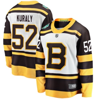 Youth Sean Kuraly Boston Bruins Fanatics Branded 2019 Winter Classic Jersey - Breakaway White