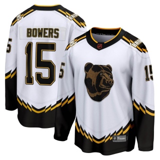 Youth Shane Bowers Boston Bruins Fanatics Branded Special Edition 2.0 Jersey - Breakaway White