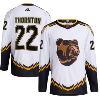 Youth Shawn Thornton Boston Bruins Adidas Reverse Retro 2.0 Jersey - Authentic White