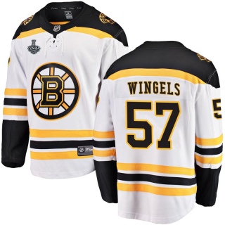 Youth Tommy Wingels Boston Bruins Fanatics Branded Away 2019 Stanley Cup Final Bound Jersey - Breakaway White