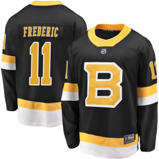 Youth Trent Frederic Boston Bruins Fanatics Branded Breakaway Alternate Jersey - Premier Black